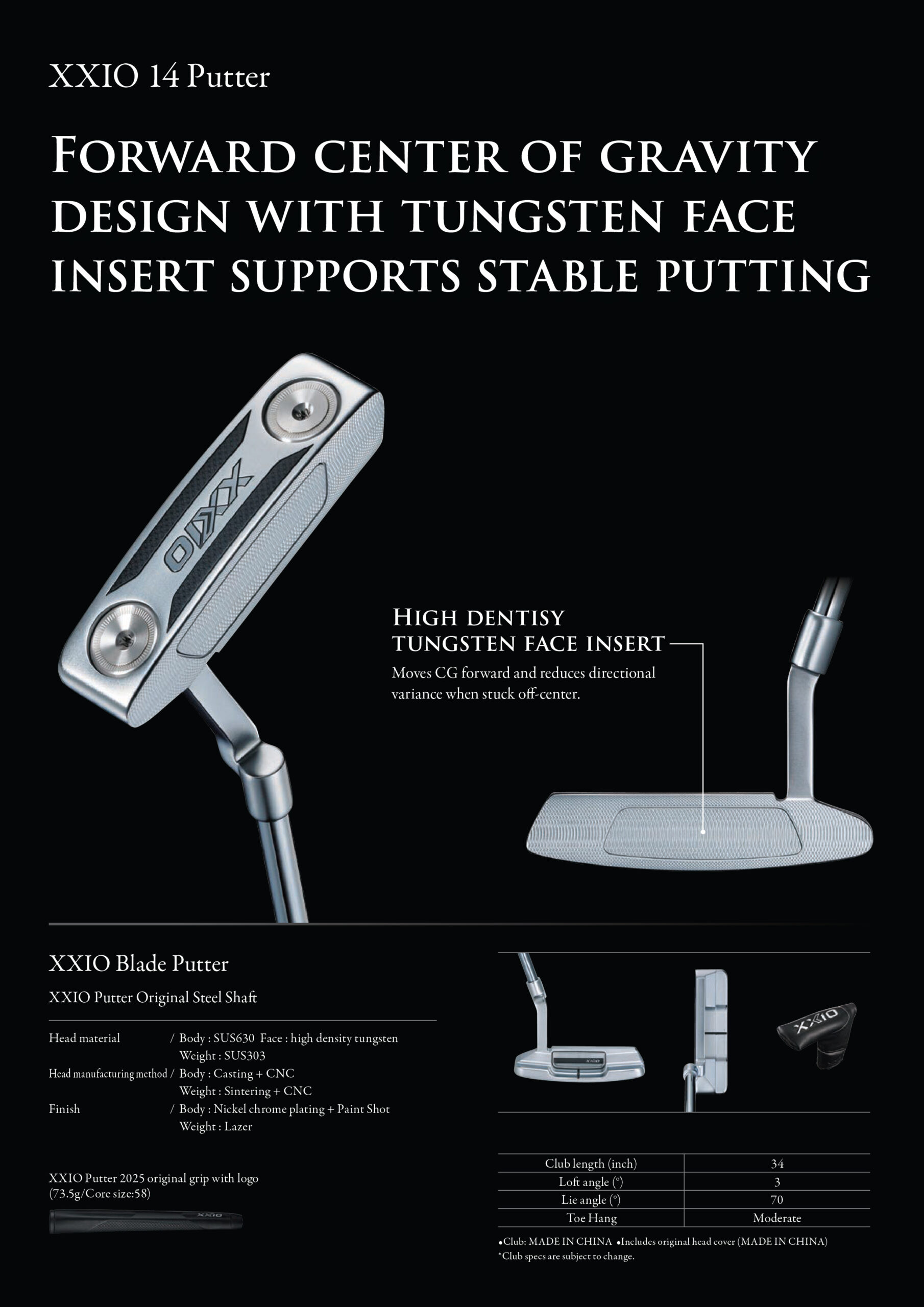 XXIO 14 Men Putter